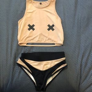 Creatures of xix pole dance set outfit xs